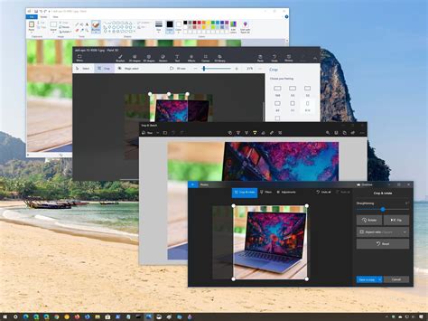 crop pictures in windows 10.